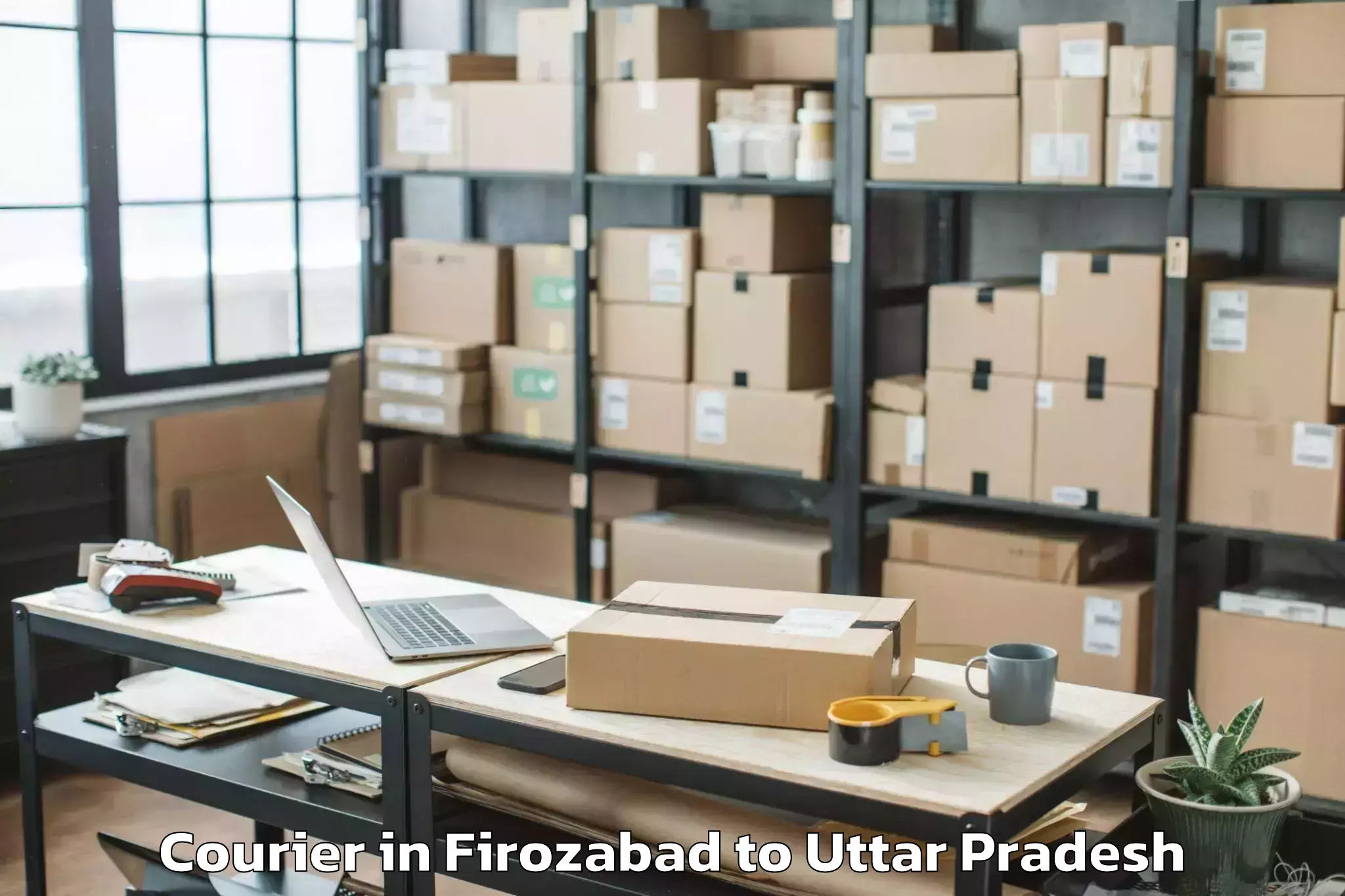 Easy Firozabad to Kaptanganj Courier Booking